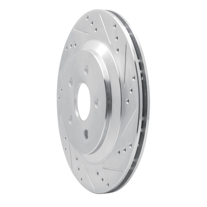 Ford Freestar Brake Rotor (1) - Rear Right - R1 Concepts - Drilled & Slotted - Silver - `04-`07
